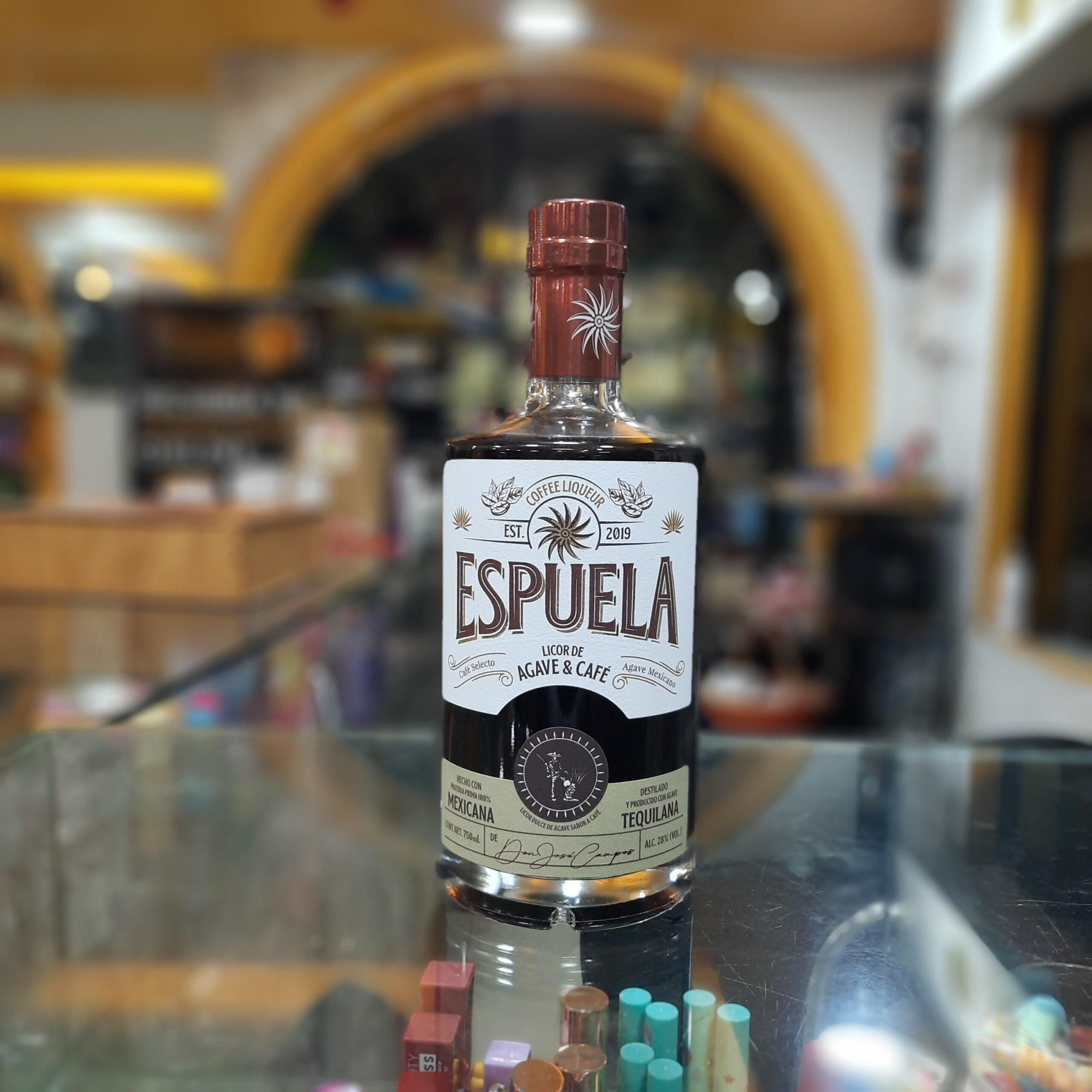 ESPUELA LICOR DE AGAVE Y CAFE 750ML LA BOLA DE ORO QUITO