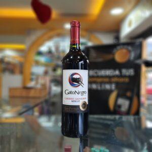 GATO NEGRO CABERNET SAUVIGNON + MERLOT VINO CHILENO 750ML
