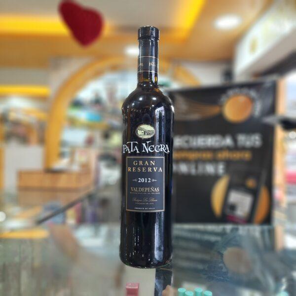 PATA NEGRA GRAN RESERVA VALDEPEÑAS VINO TINTO ESPAÑOL 750ML LA BOLA DE ORO QUITO